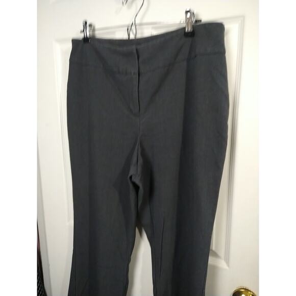 $ Covington Woman 14S Grey Trouser Pants Casual Office Business Boot Cut - Picture 2 of 10